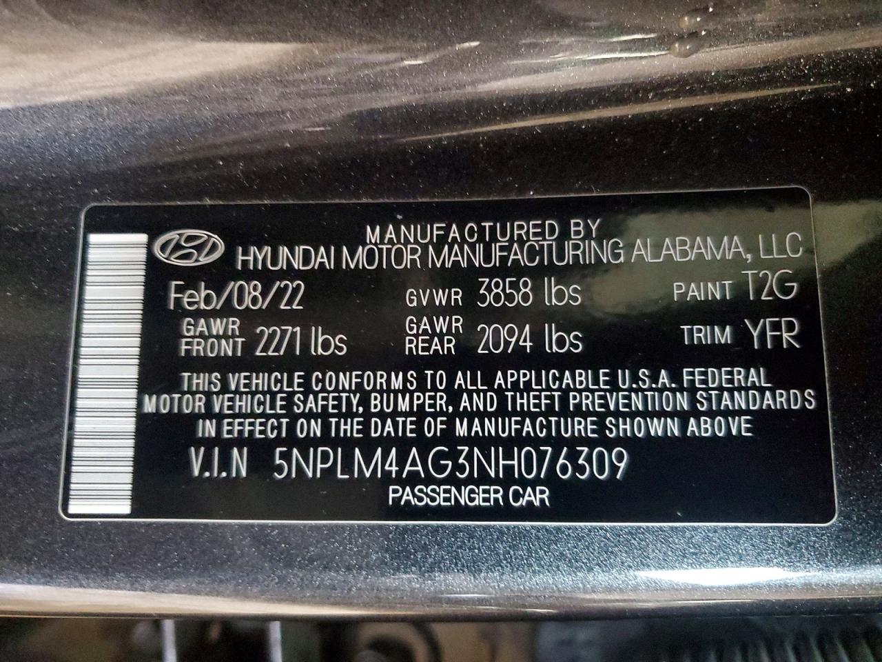 2022 HYUNDAI ELANTRA SEL photo 13