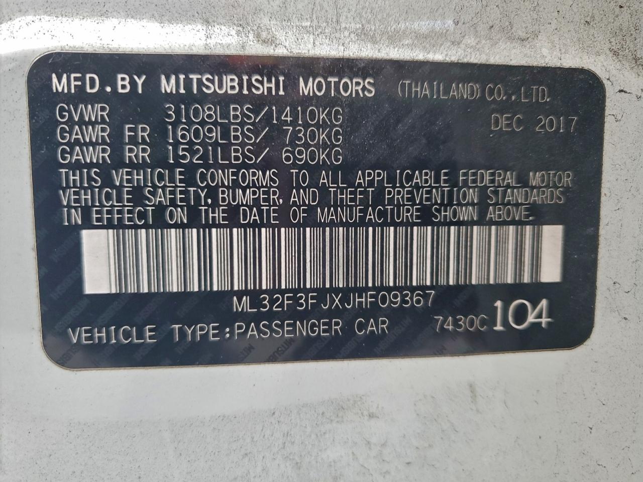 2018 MITSUBISHI MIRAGE G4 ES photo 23
