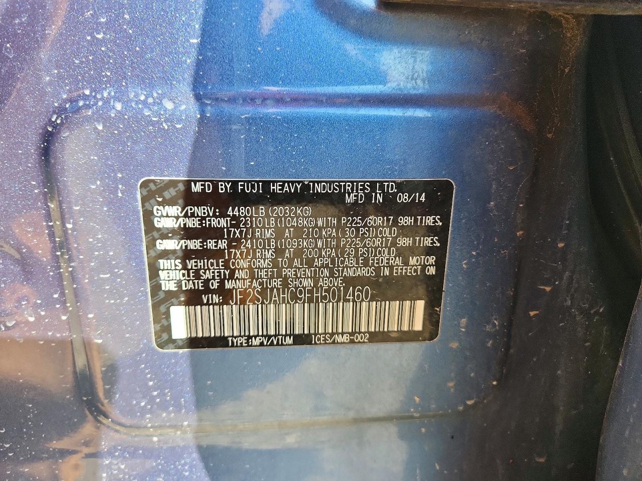 2015 SUBARU FORESTER 2.5I LIMITED photo 34