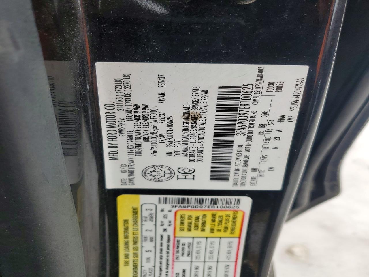 2014 FORD FUSION TITANIUM photo 34