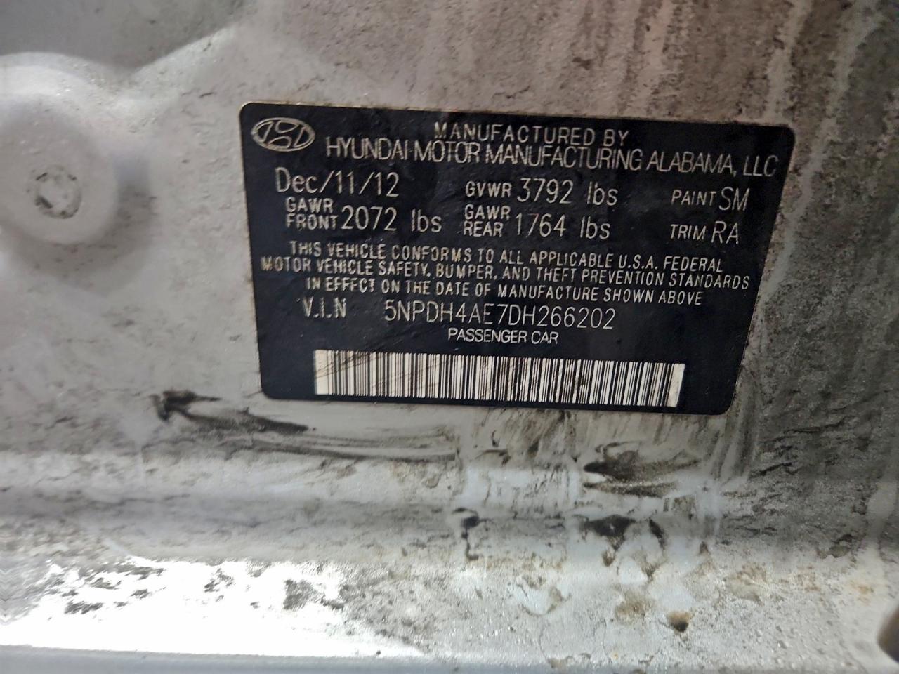 2013 HYUNDAI ELANTRA GLS photo 13