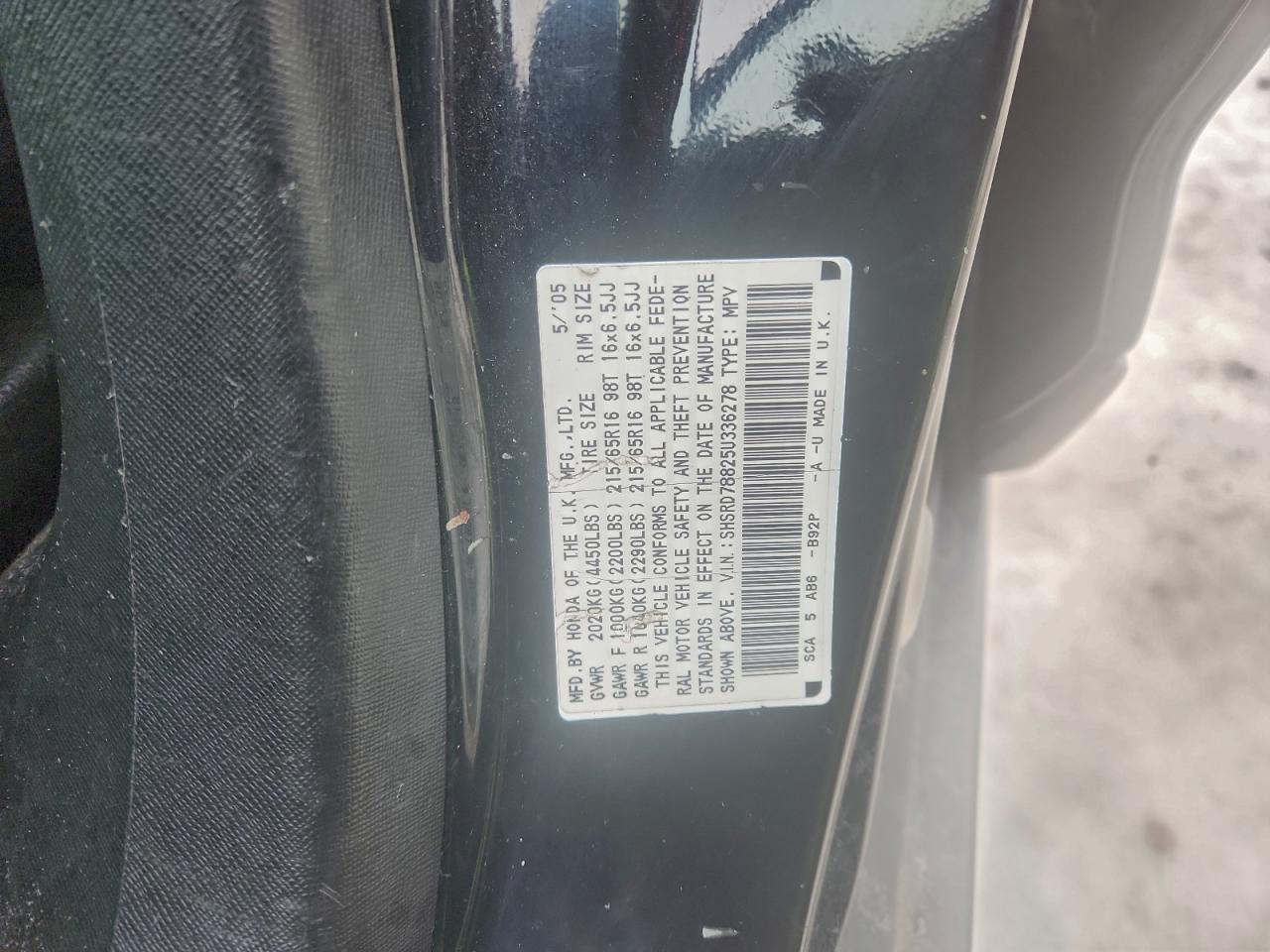 2005 HONDA CR-V EX photo 37