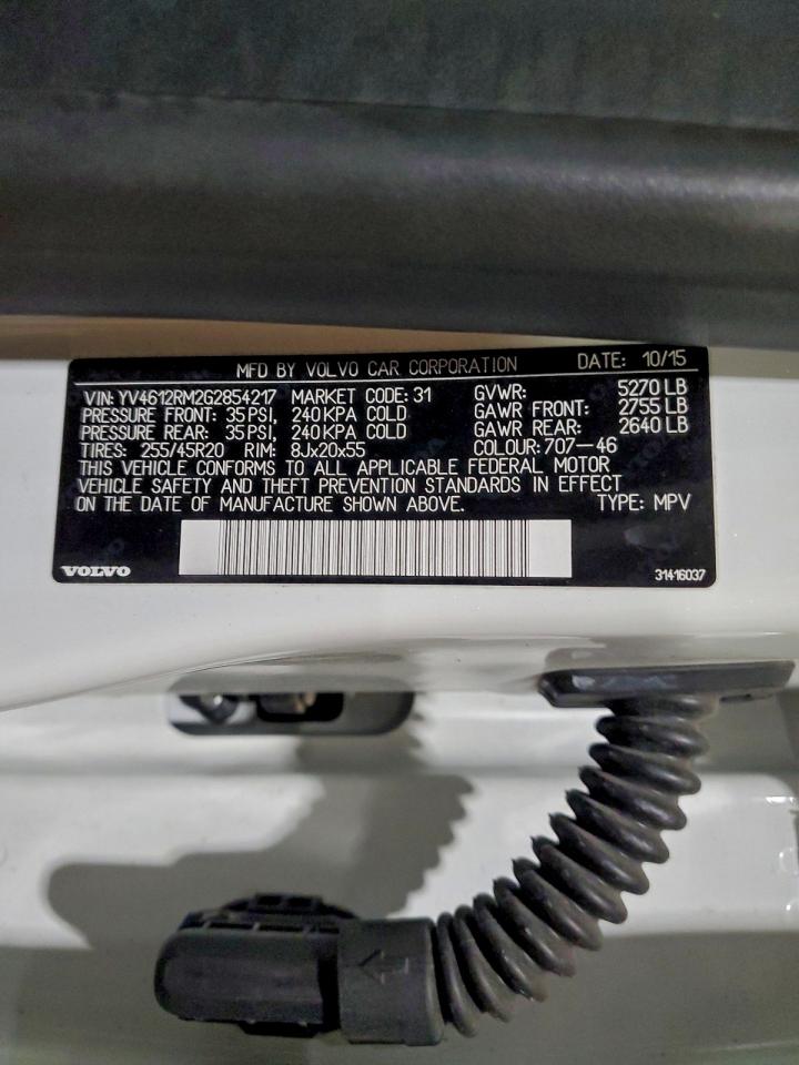 2016 VOLVO XC60 T5 PLATINUM photo 37