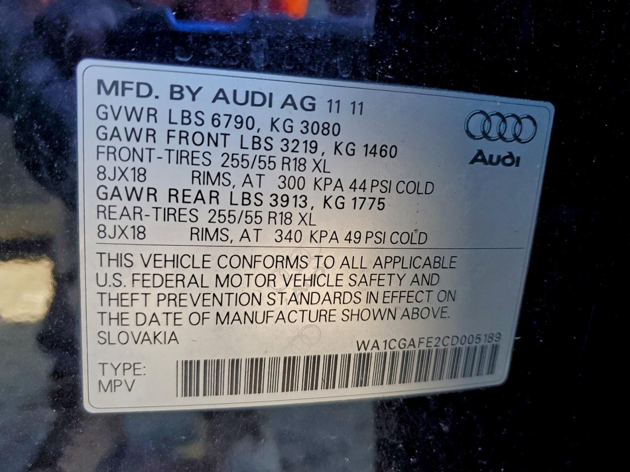 2012 AUDI Q7 PREMIUM photo 25