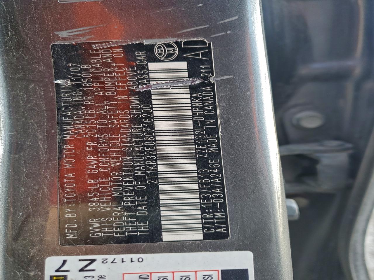 2008 TOYOTA COROLLA MATRIX XR photo 12