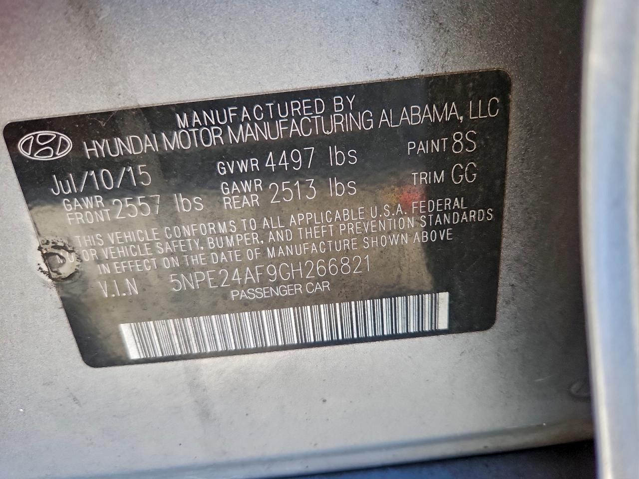 2016 HYUNDAI SONATA SE photo 23
