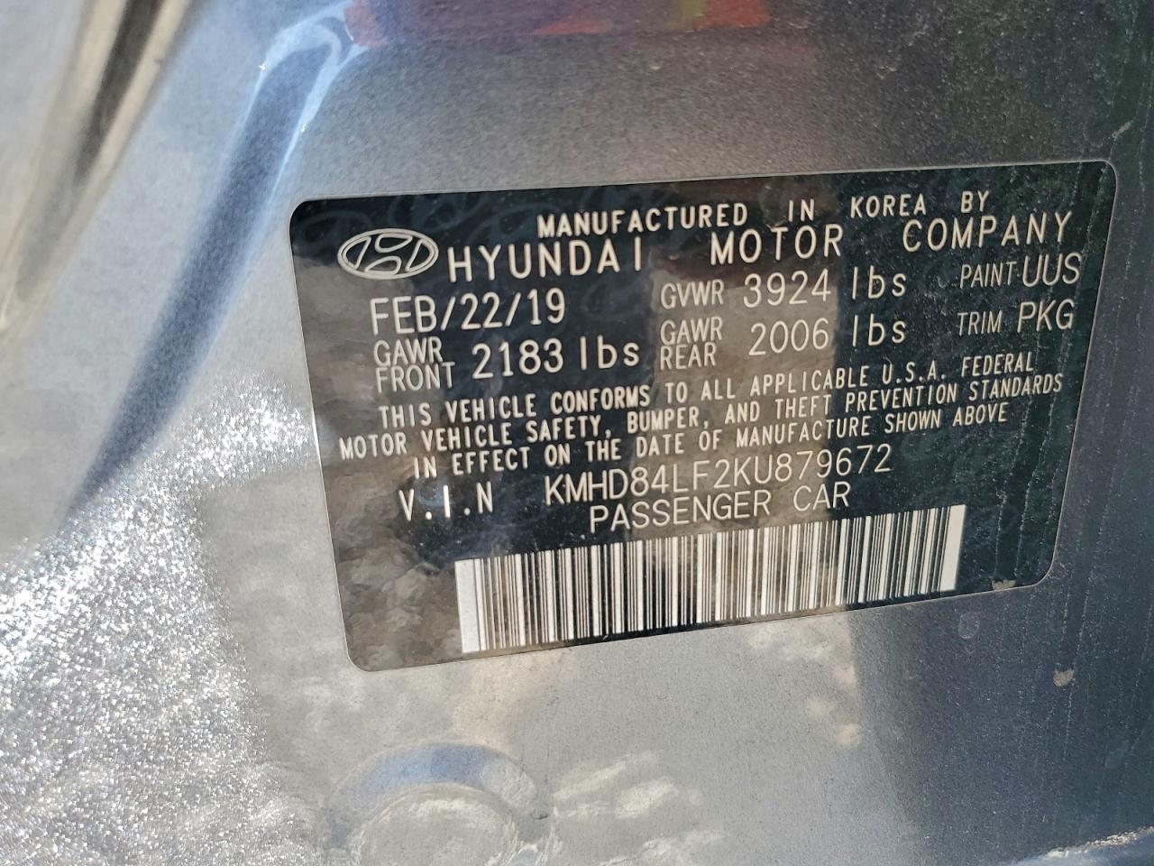 2019 HYUNDAI ELANTRA SEL photo 12