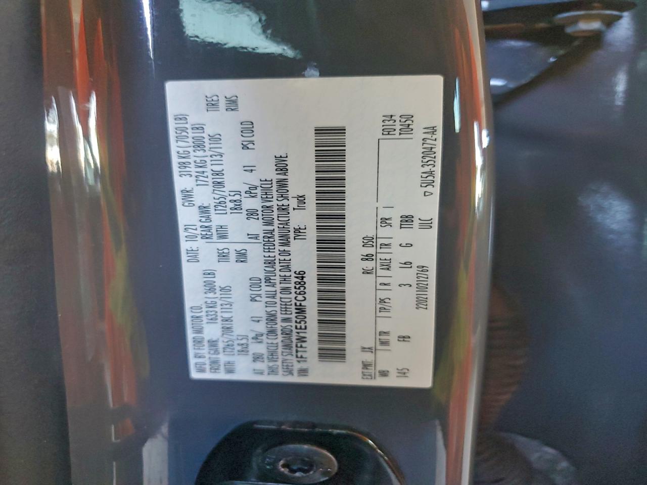 2021 FORD F150 SUPERCREW photo 37
