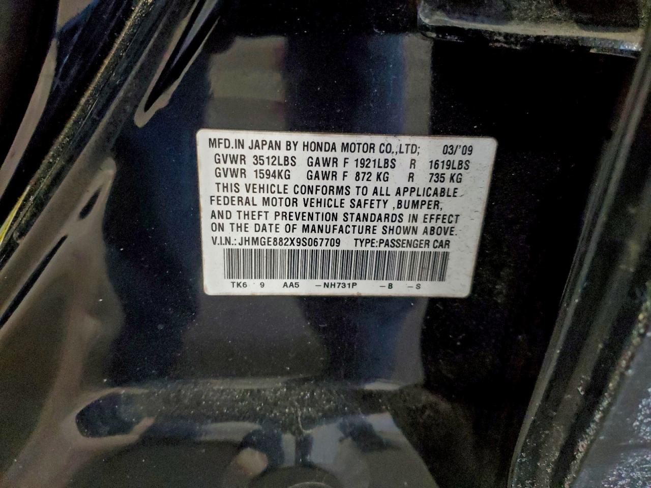 2009 HONDA FIT photo 23