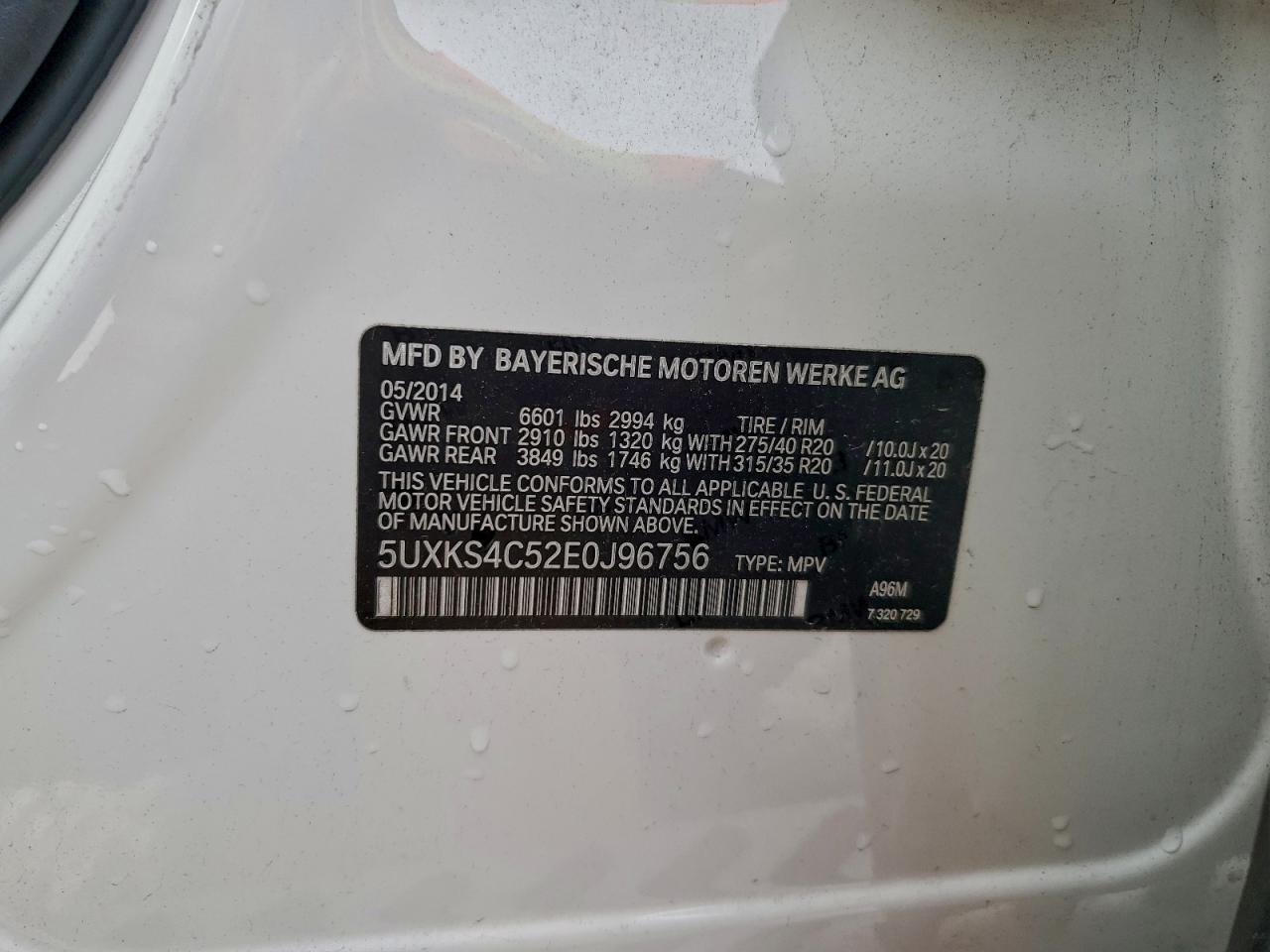 2014 BMW X5 XDRIVE35D photo 14