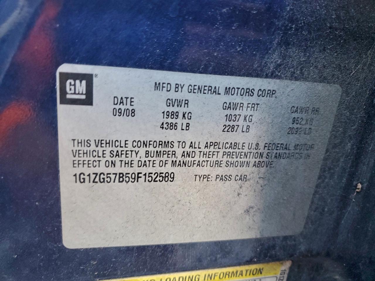 2009 CHEVROLET MALIBU LS photo 37