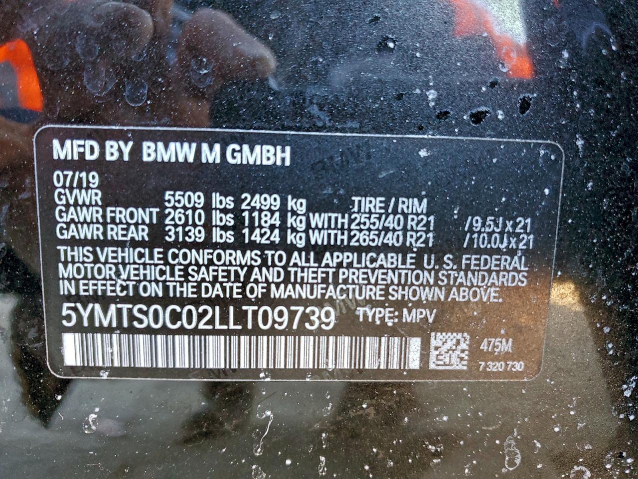 2020 BMW X3 M COMPETITION photo 13