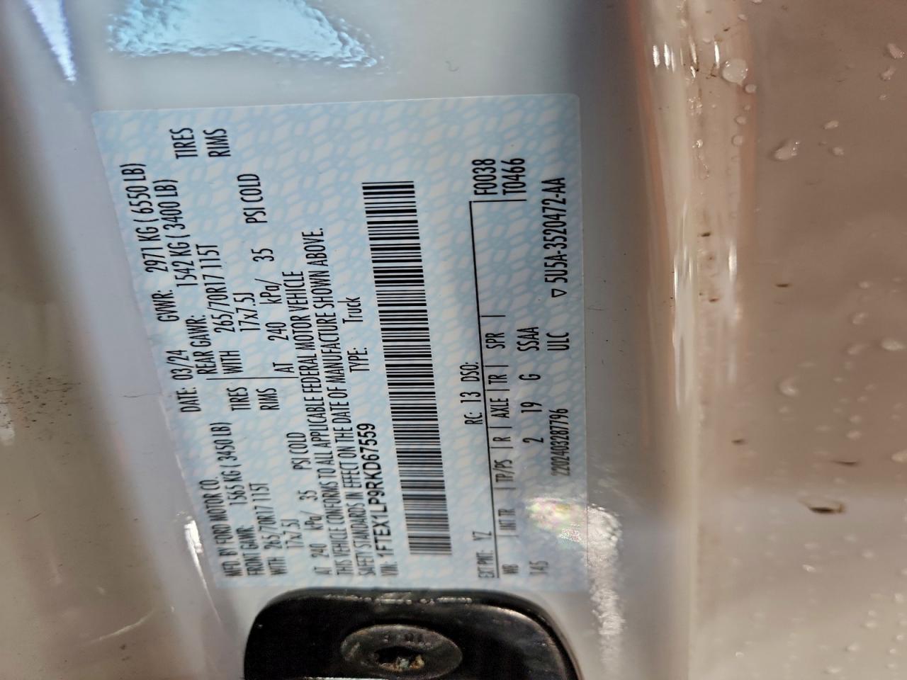2024 FORD F150 XL photo 34