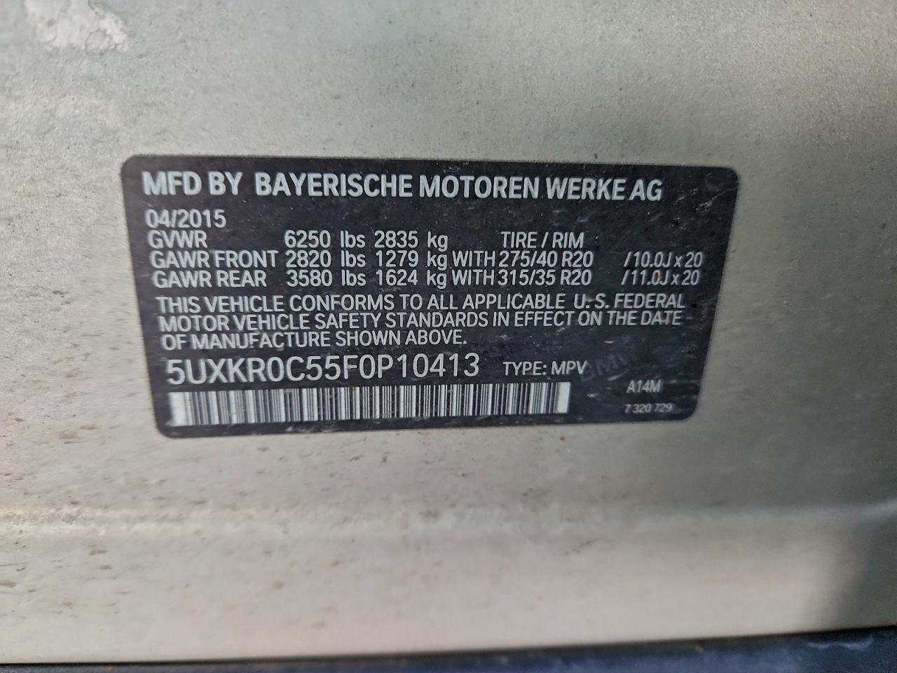 2015 BMW X5 XDRIVE35I photo 23