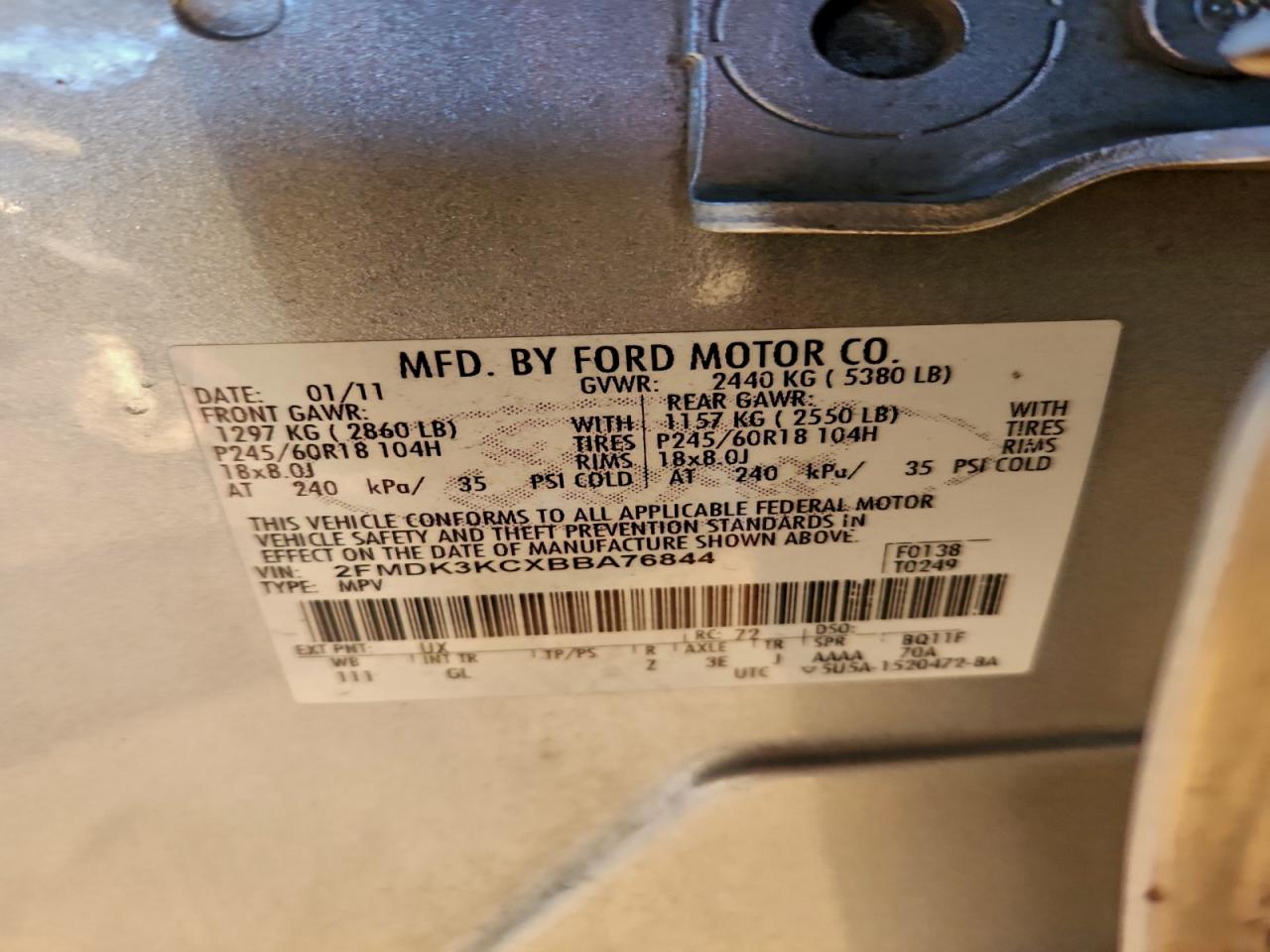 2011 FORD EDGE LIMITED photo 37