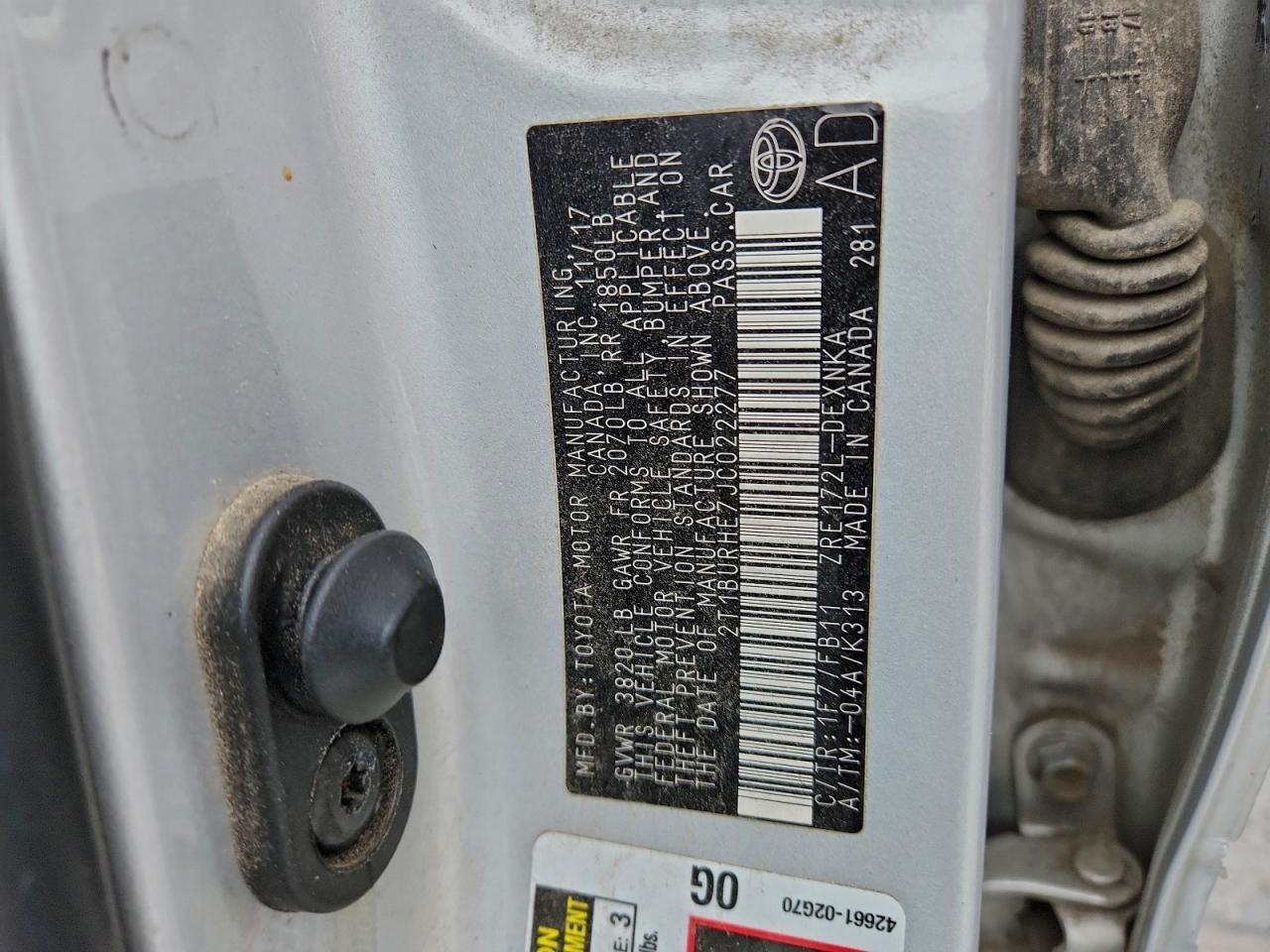 2018 TOYOTA COROLLA L photo 34