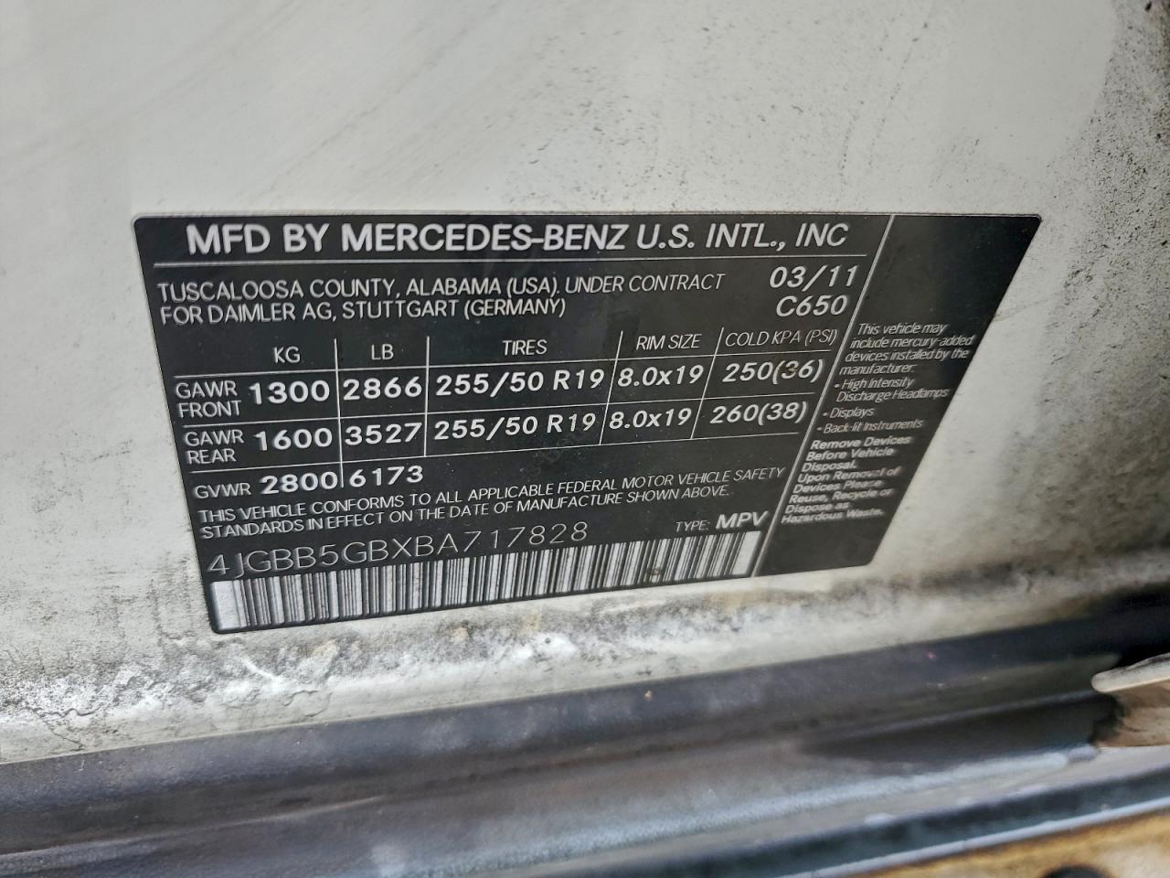 2011 MERCEDES-BENZ ML 350 photo 13