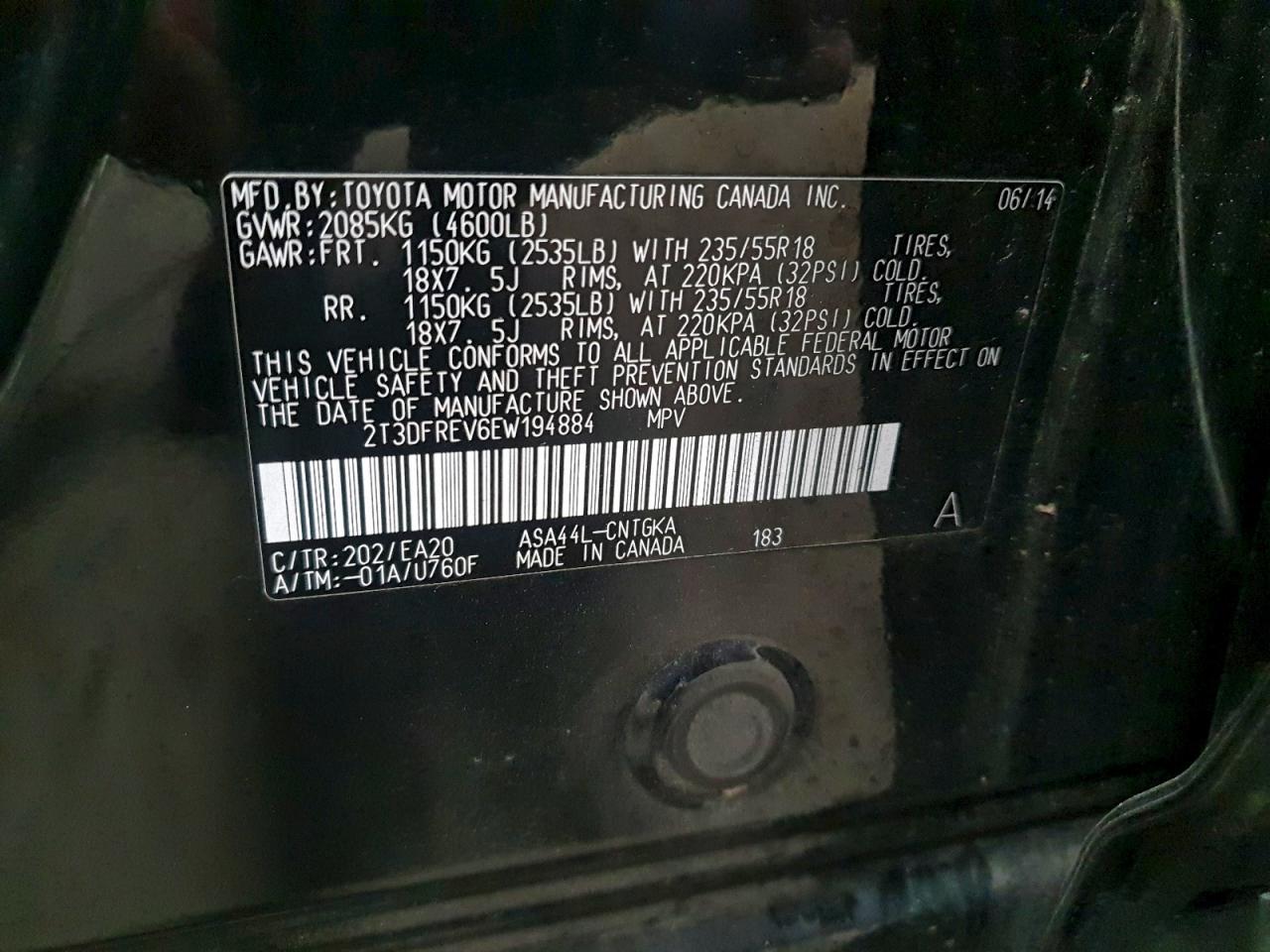 2014 TOYOTA RAV4 LIMITED photo 25