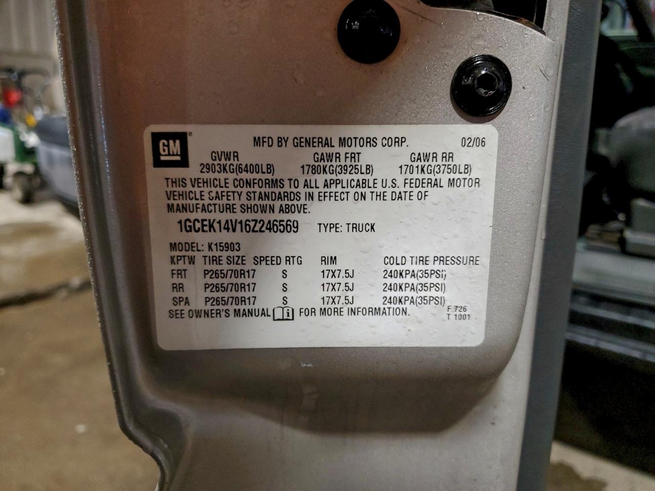 2006 CHEVROLET SILVERADO K1500 photo 12