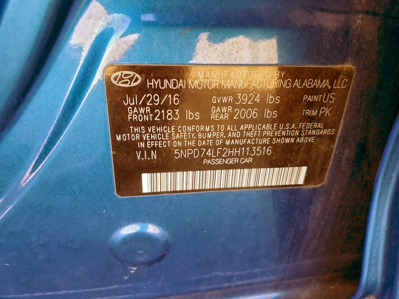 2017 HYUNDAI ELANTRA SE photo 45
