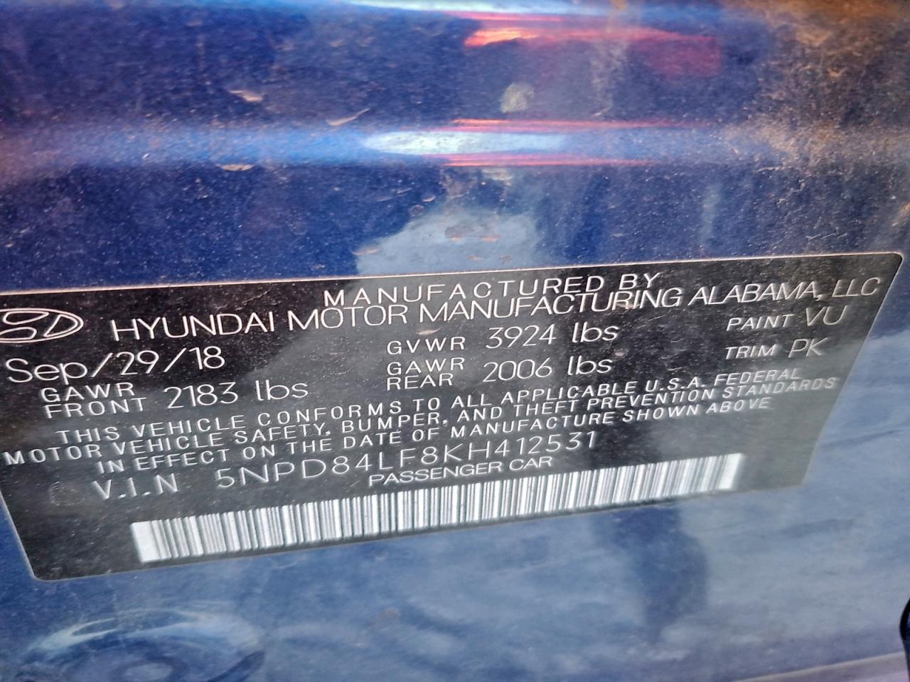 2019 HYUNDAI ELANTRA SEL photo 34