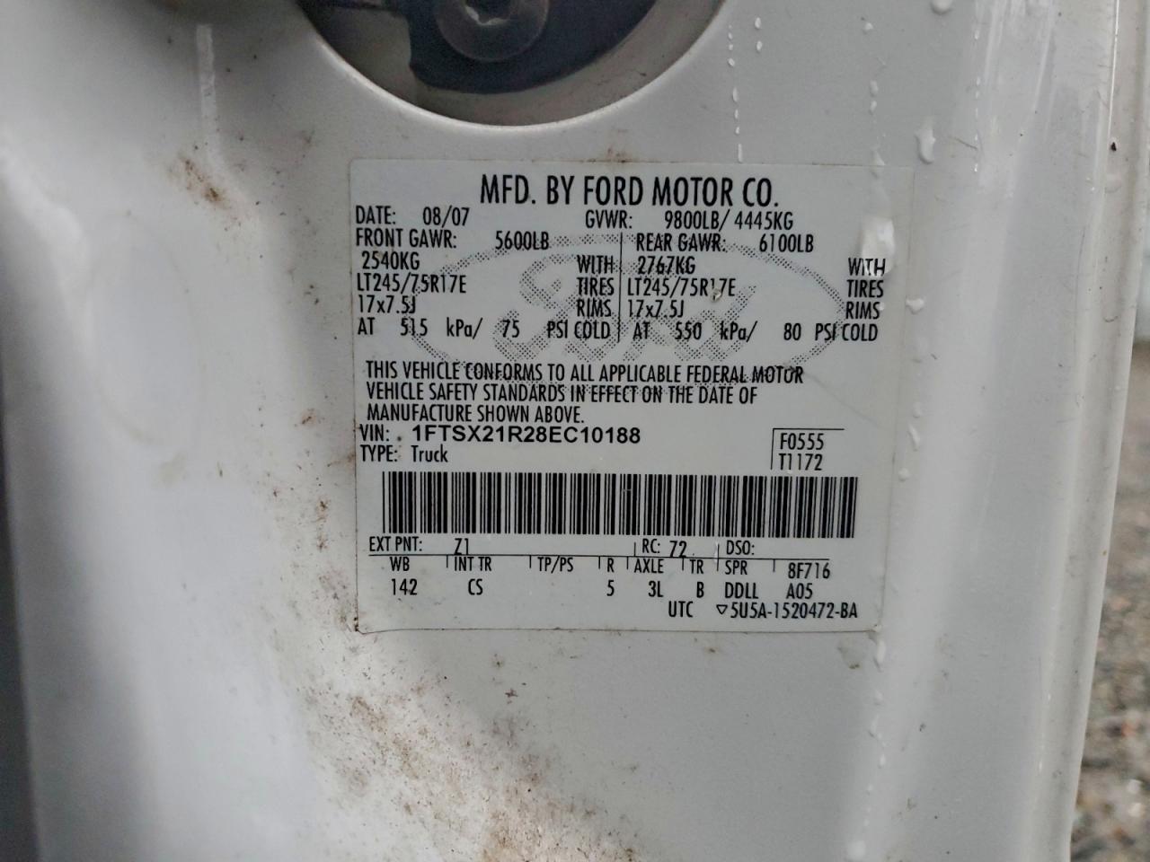 2008 FORD F250 SUPER DUTY photo 12