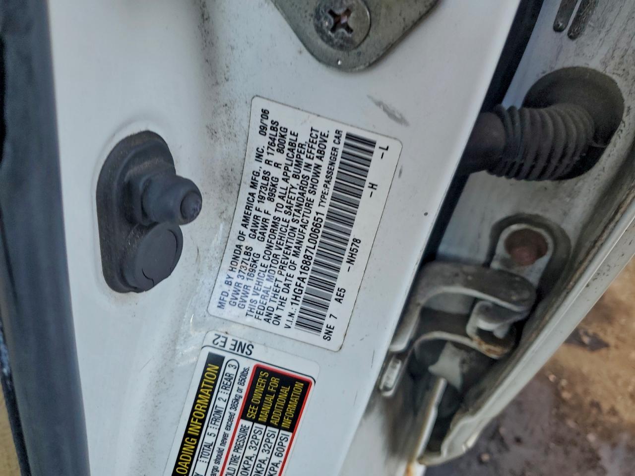 2007 HONDA CIVIC EX photo 12