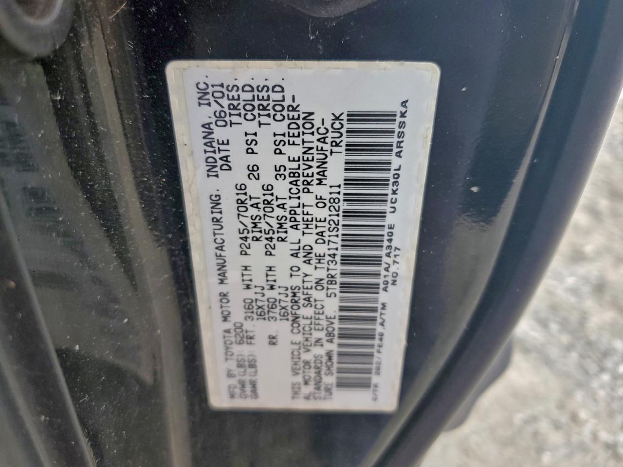 2001 TOYOTA TUNDRA ACCESS CAB photo 12