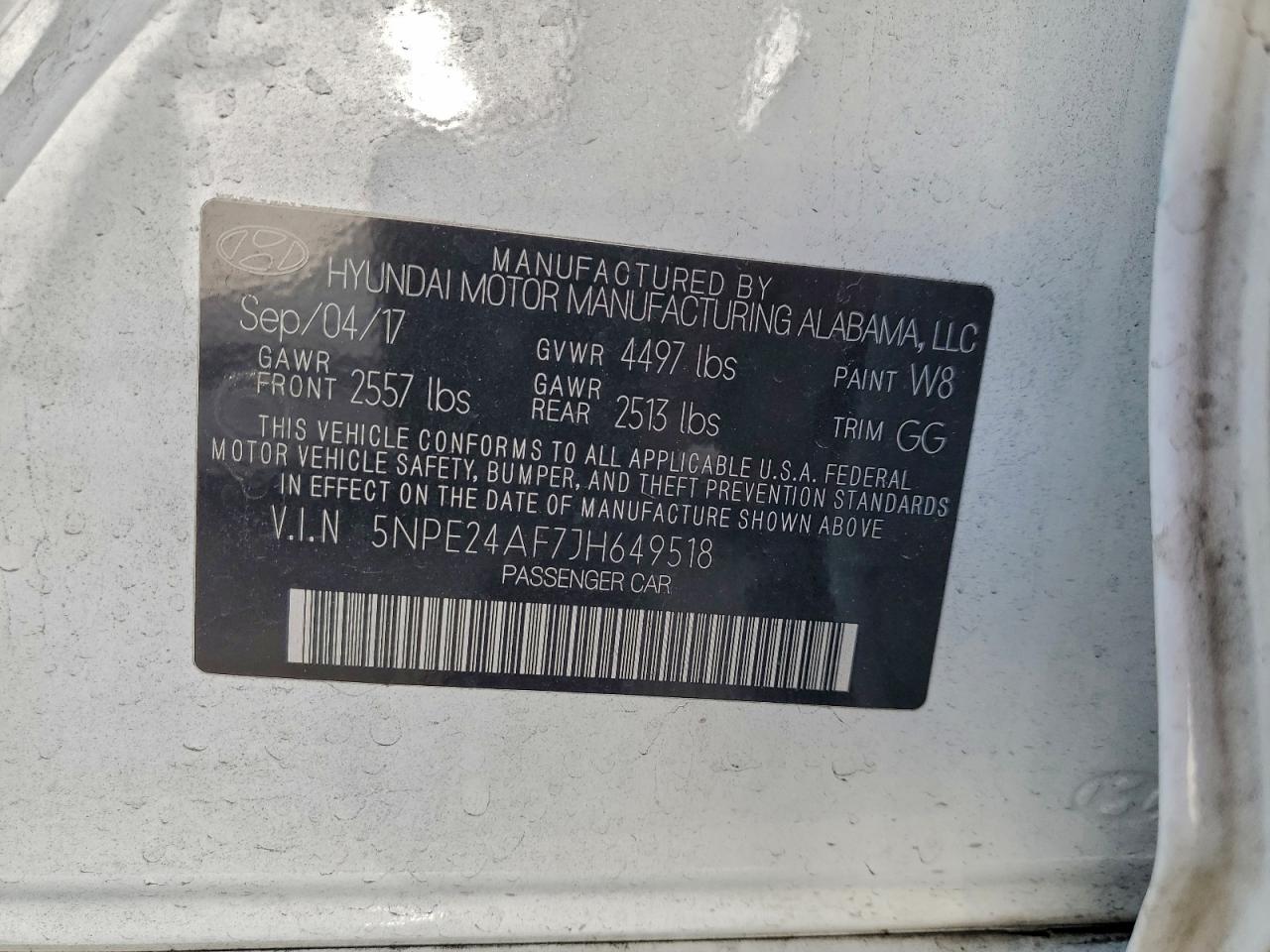 2018 HYUNDAI SONATA SE photo 23