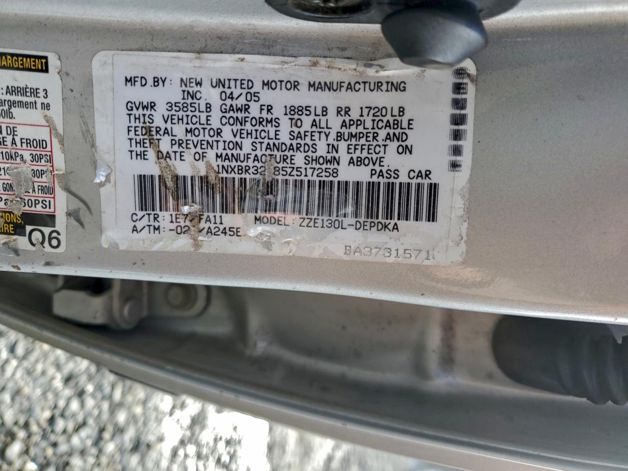 2005 TOYOTA COROLLA CE photo 23