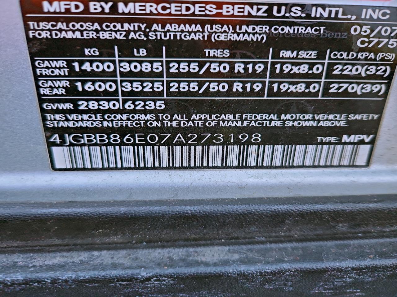 2007 MERCEDES-BENZ ML 350 photo 13