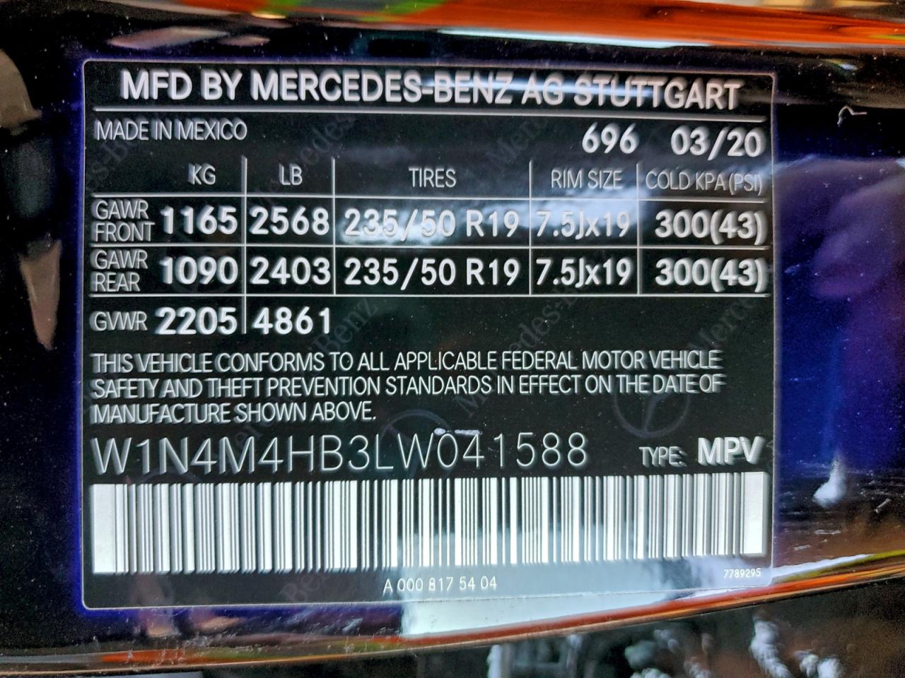 2020 MERCEDES-BENZ GLB 250 4MATIC photo 37