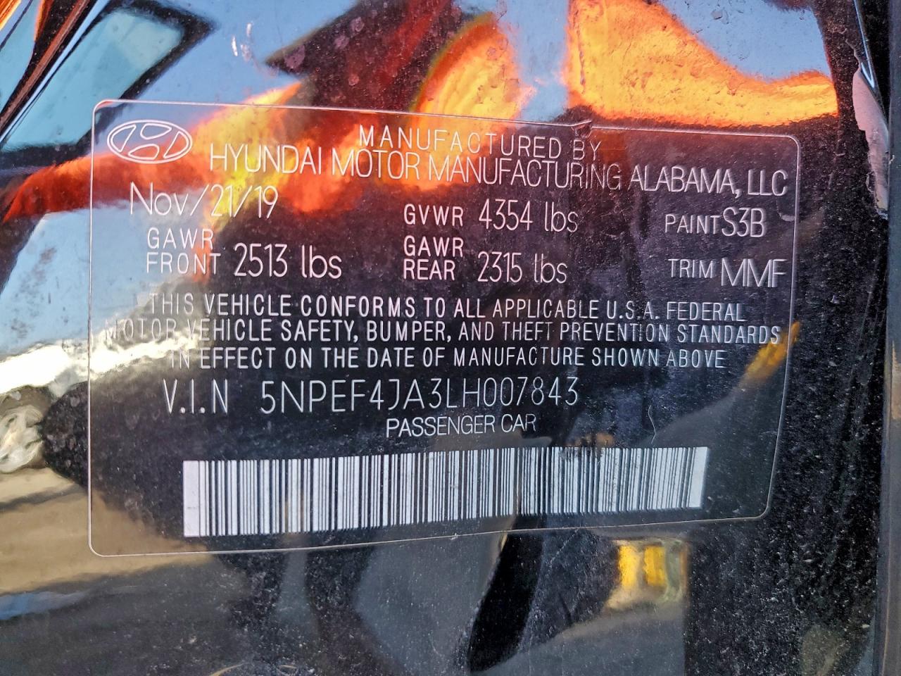 2020 HYUNDAI SONATA SEL photo 12