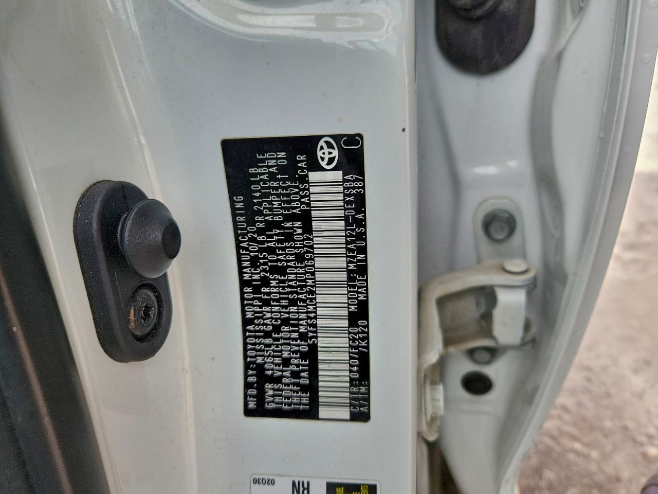 2021 TOYOTA COROLLA SE photo 12