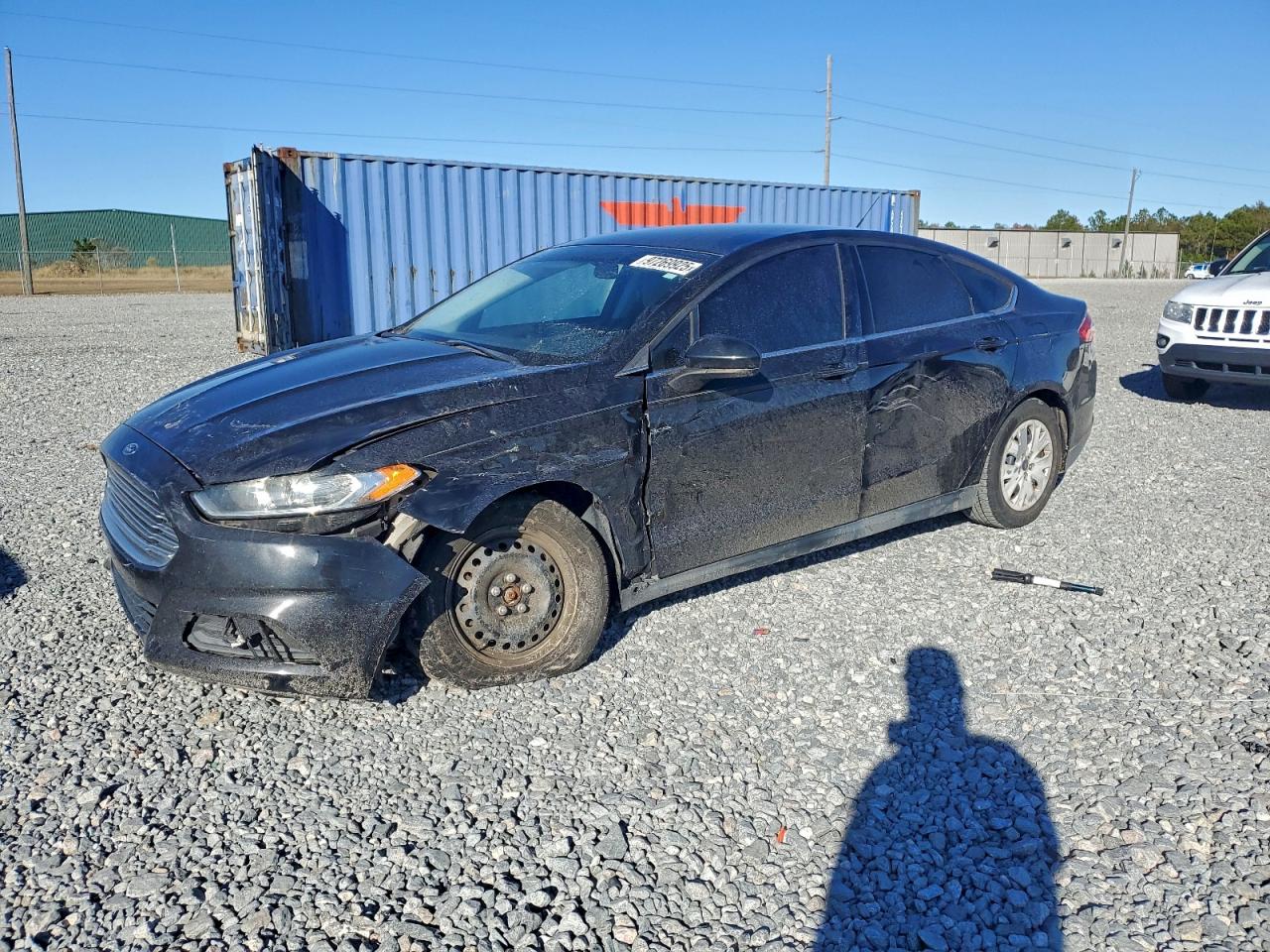 2014 FORD FUSION S — FRONT END damage — photo 1