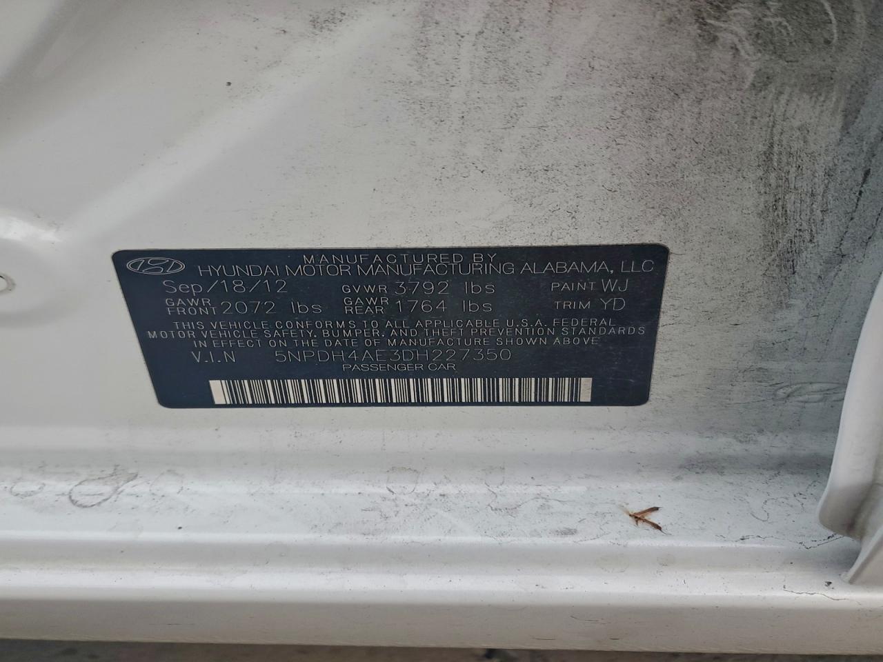 2013 HYUNDAI ELANTRA LIMITED photo 25