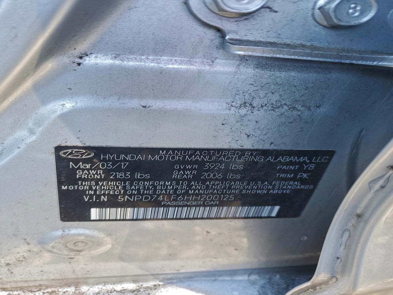 2017 HYUNDAI ELANTRA SE photo 23