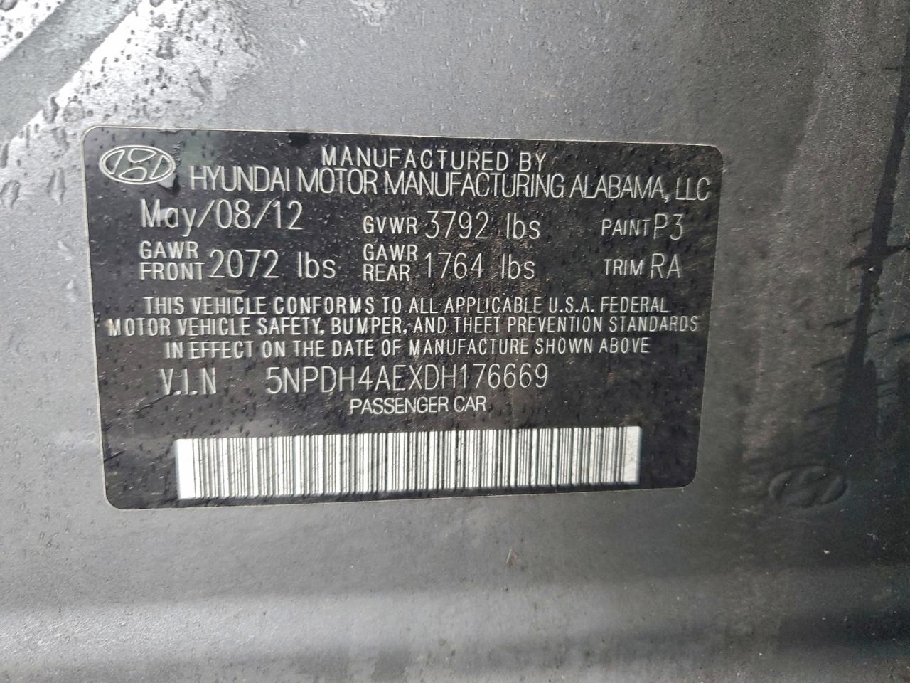 2013 HYUNDAI ELANTRA GLS photo 25
