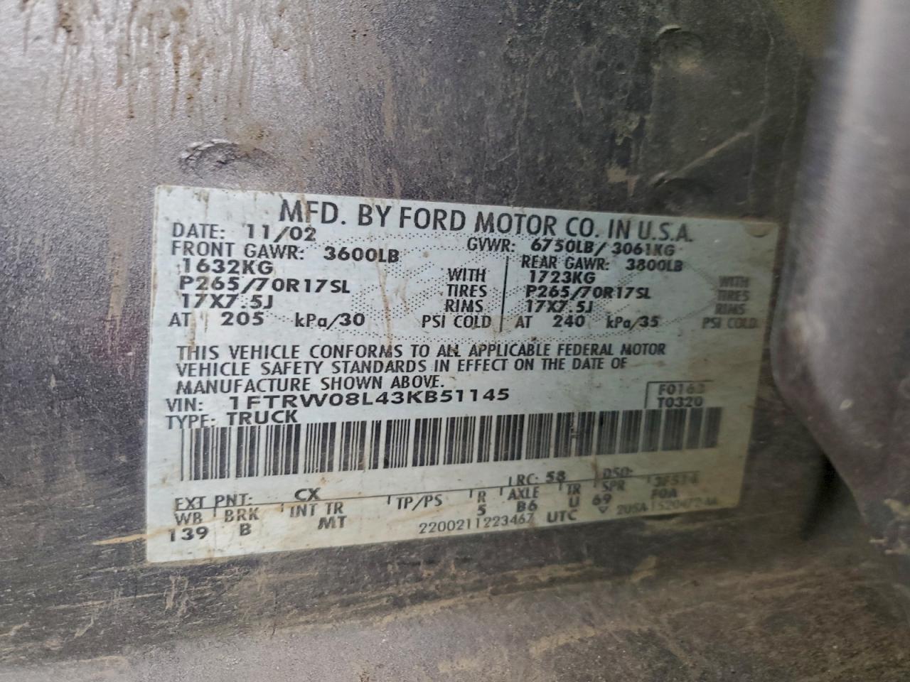 2003 FORD F150 SUPERCREW photo 23