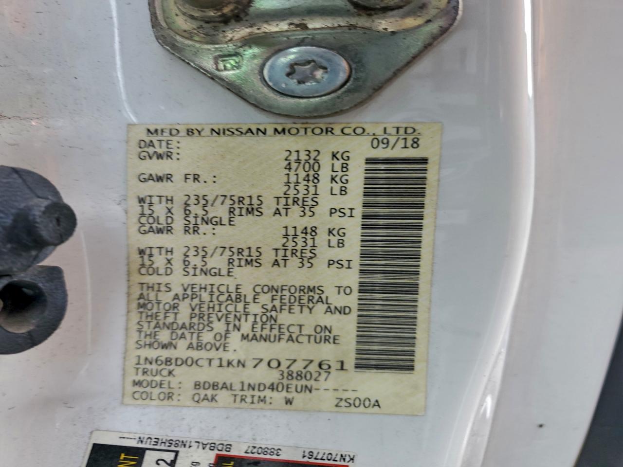 2019 NISSAN FRONTIER S photo 25