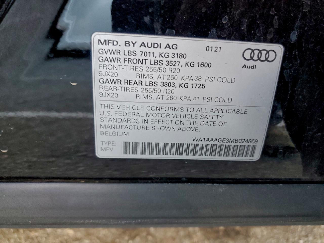 2021 AUDI E-TRON PREMIUM photo 25