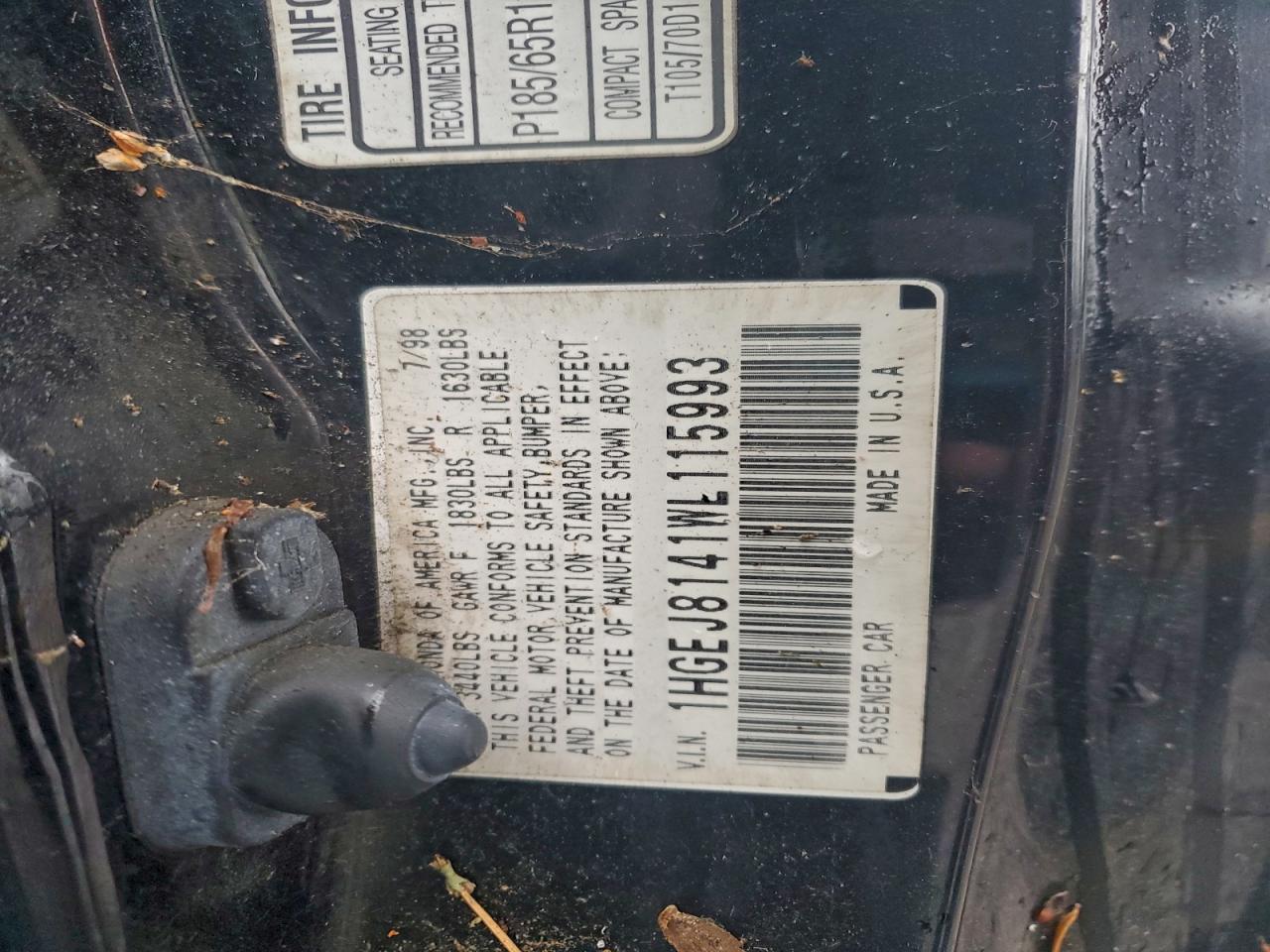 1998 HONDA CIVIC EX photo 25