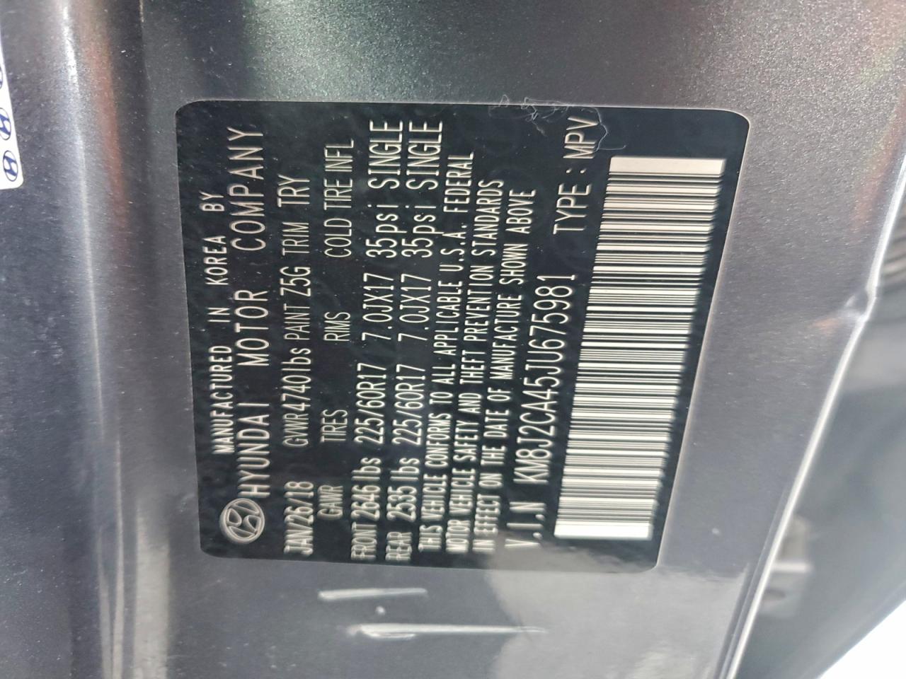 2018 HYUNDAI TUCSON SE photo 25