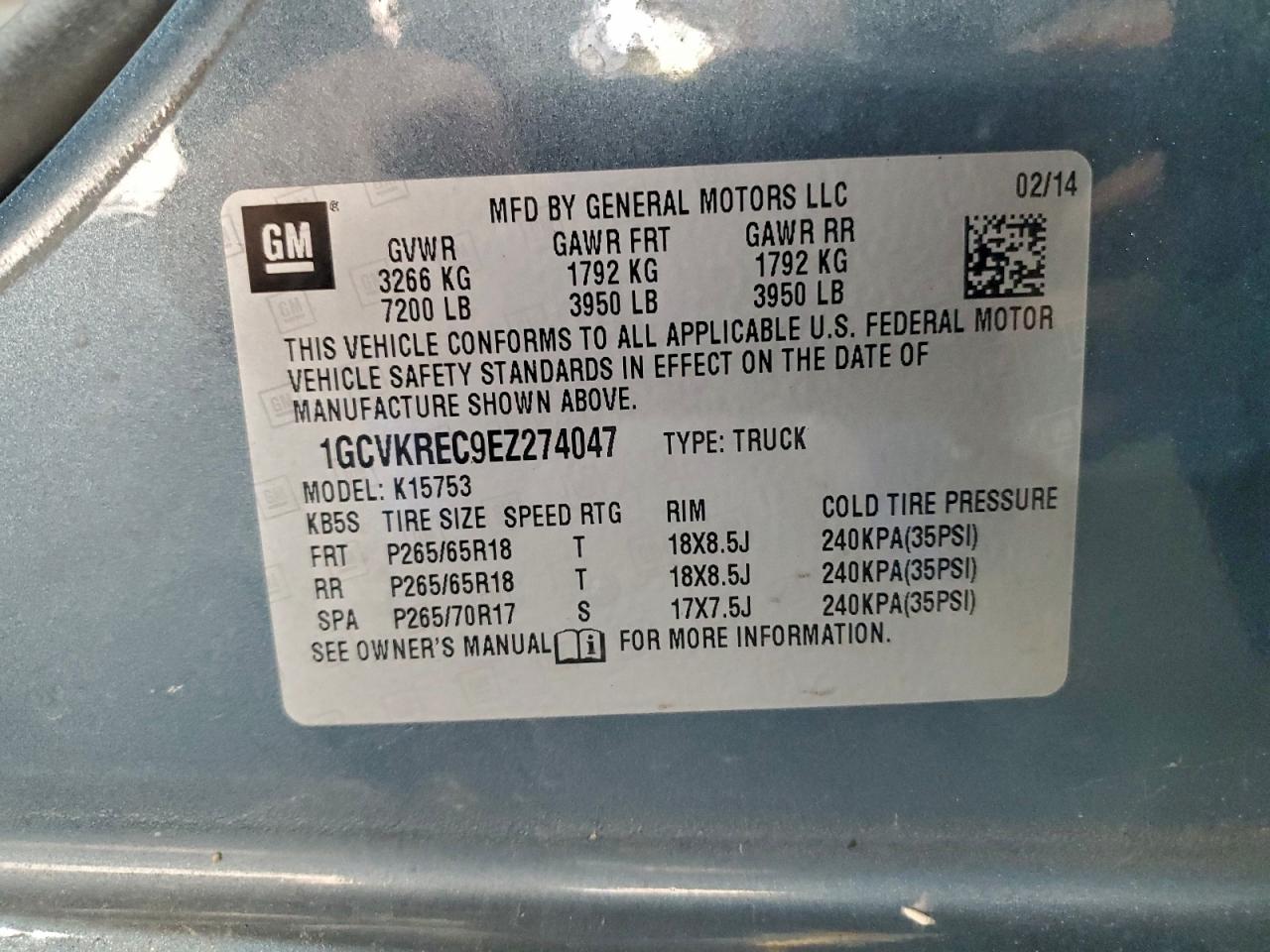 2014 CHEVROLET SILVERADO K1500 LT photo 34