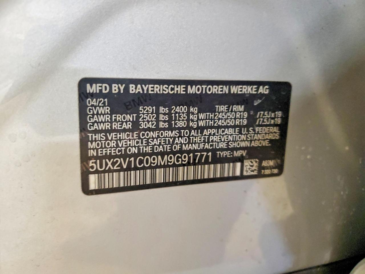 2021 BMW X4 XDRIVE30I photo 23