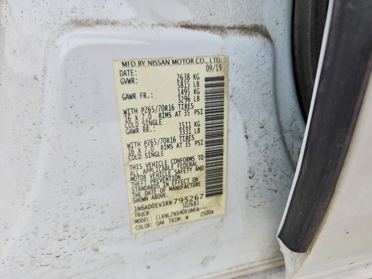 2019 NISSAN FRONTIER S photo 25