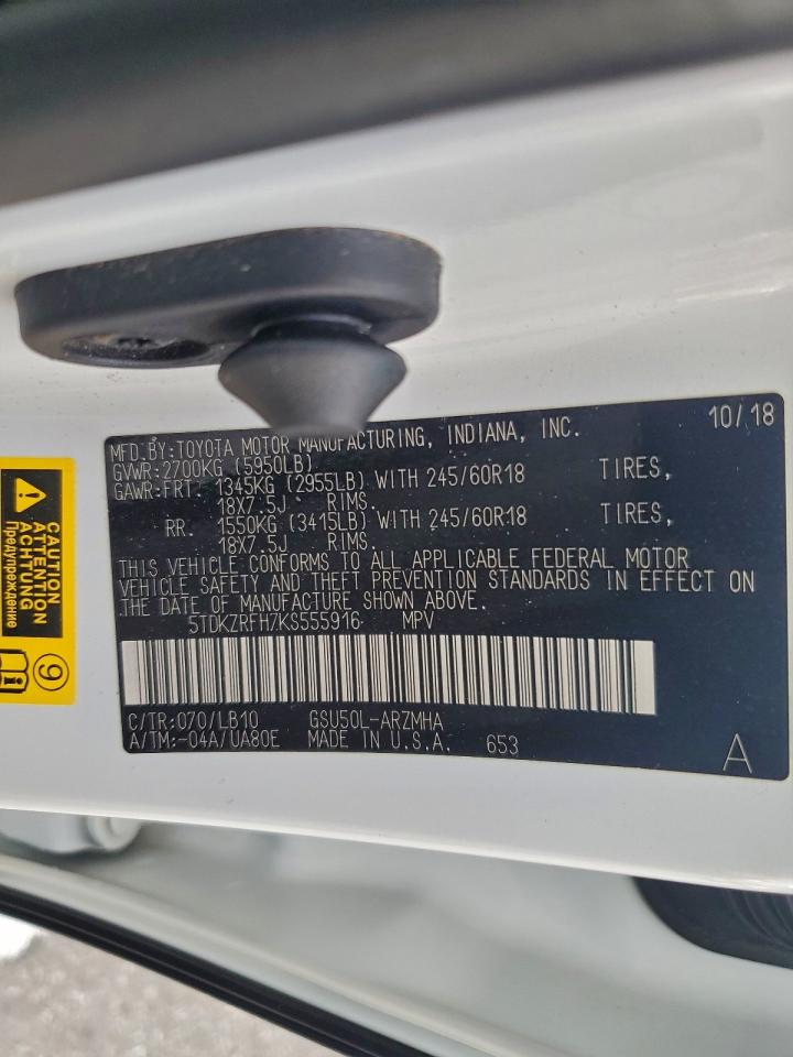 2019 TOYOTA HIGHLANDER SE photo 14