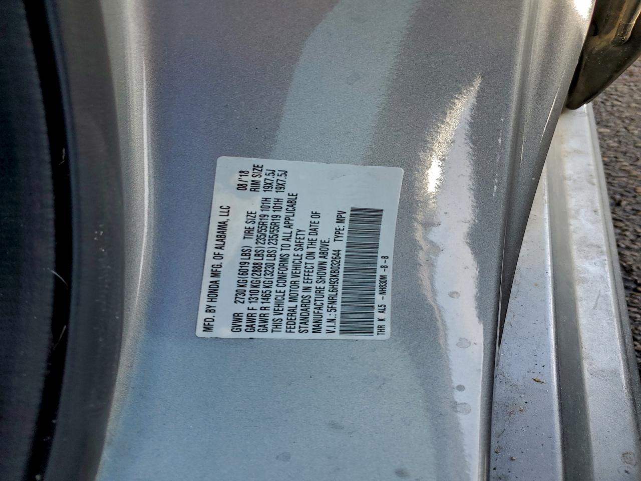 2019 HONDA ODYSSEY ELITE photo 13
