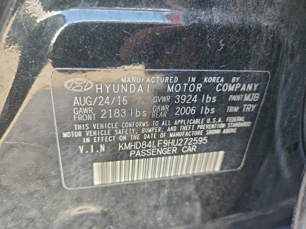 2017 HYUNDAI ELANTRA SE photo 13