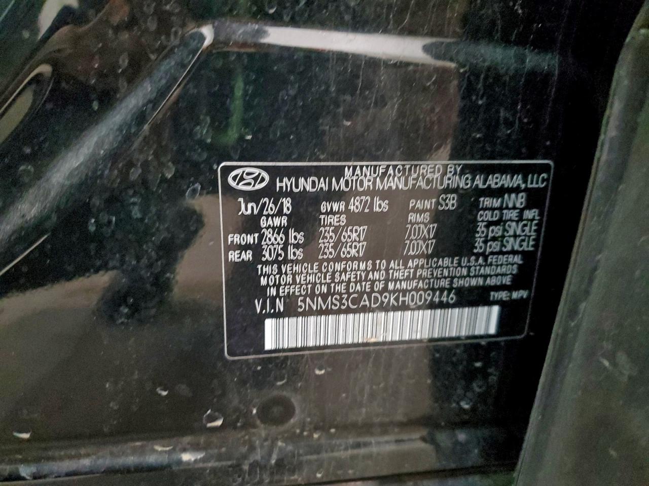2019 HYUNDAI SANTA FE SEL photo 37